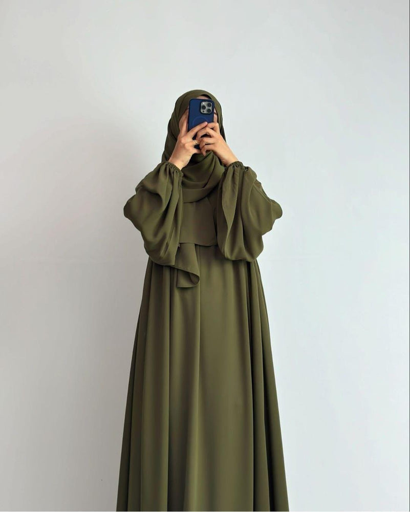 Georgette Full Abaya with Stoller