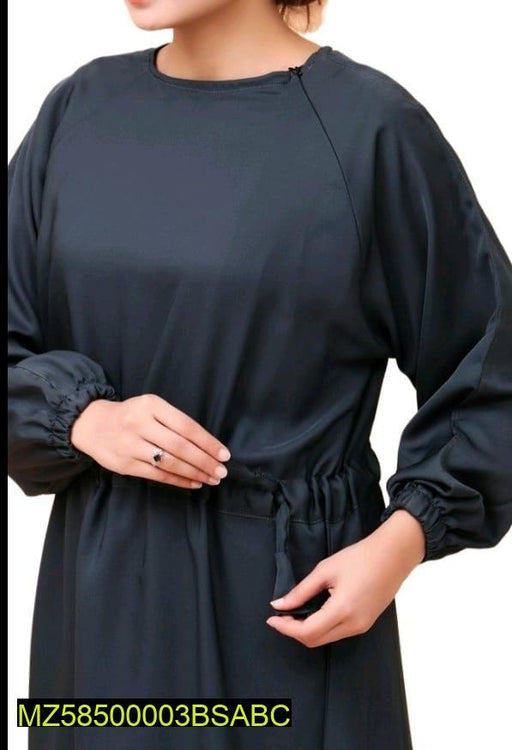 1 Pc Women's Stitched Nida Plain Abaya