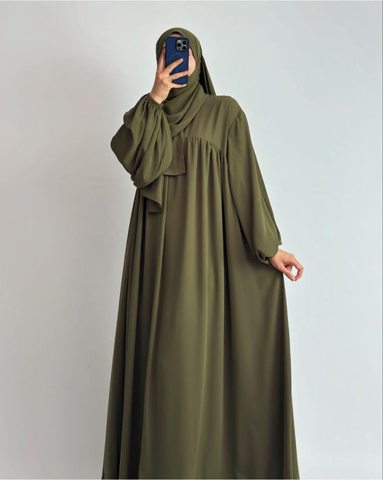 Georgette Full Abaya with Stoller